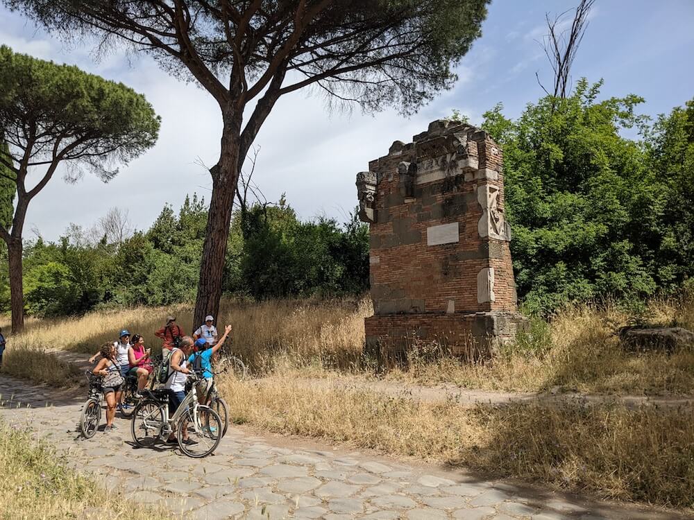 Outside the Tomb of Marcus Servius on the Appia