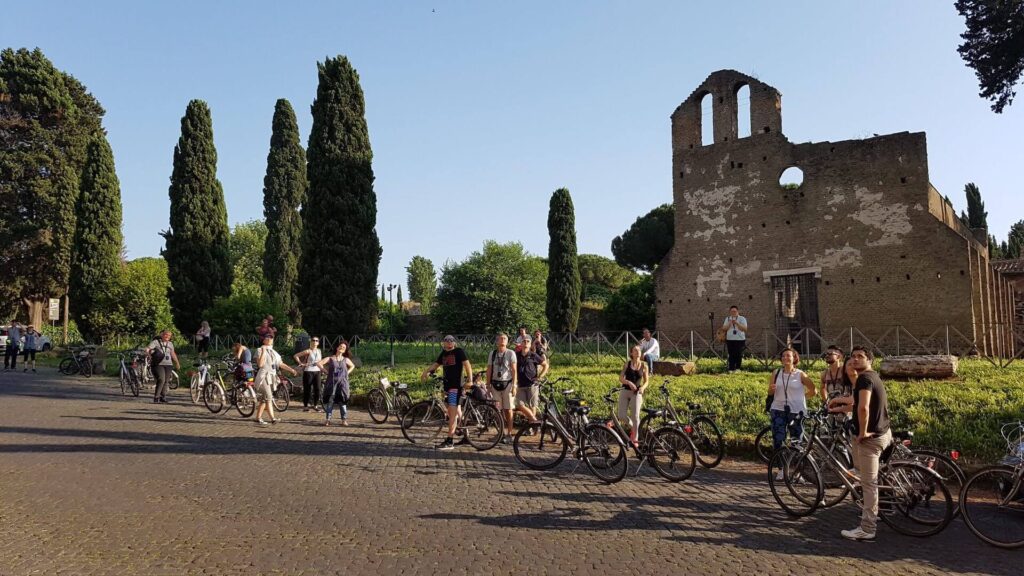 Outside the Mausoleum of Caecilia Metella